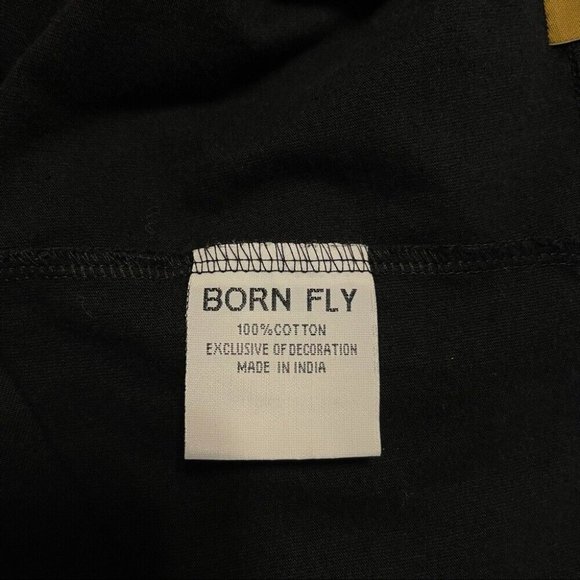 Born Fly 2002 Men's Fat Tire Tee with Brushed Felt Round Logo - Size Medium - Picture 7 of 10